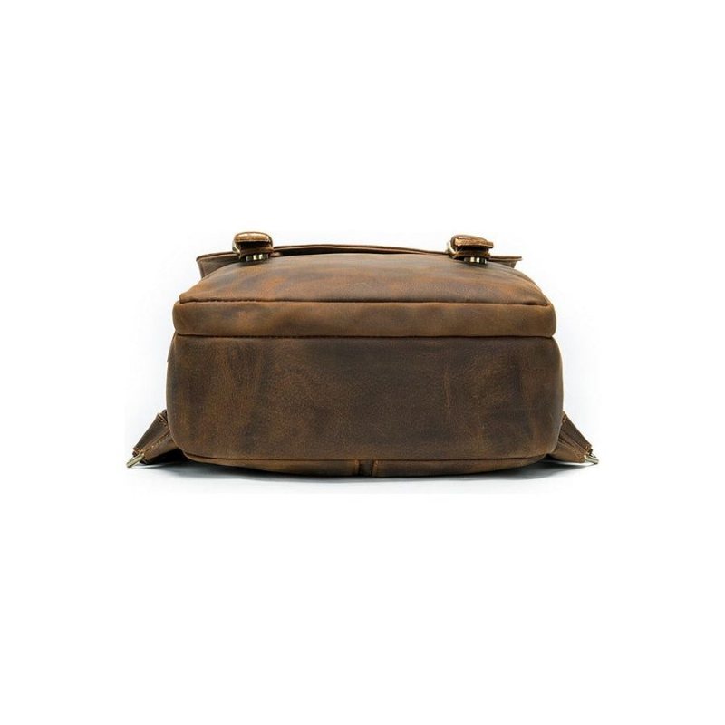 Miesten Reput Vintage Luxury Air Cushion -nahkareppu - Kahvia