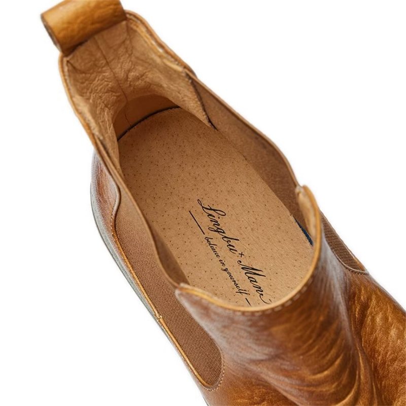 Miesten Saappaat Elegant Equine Slip On Nilkkatossut - Kahvi