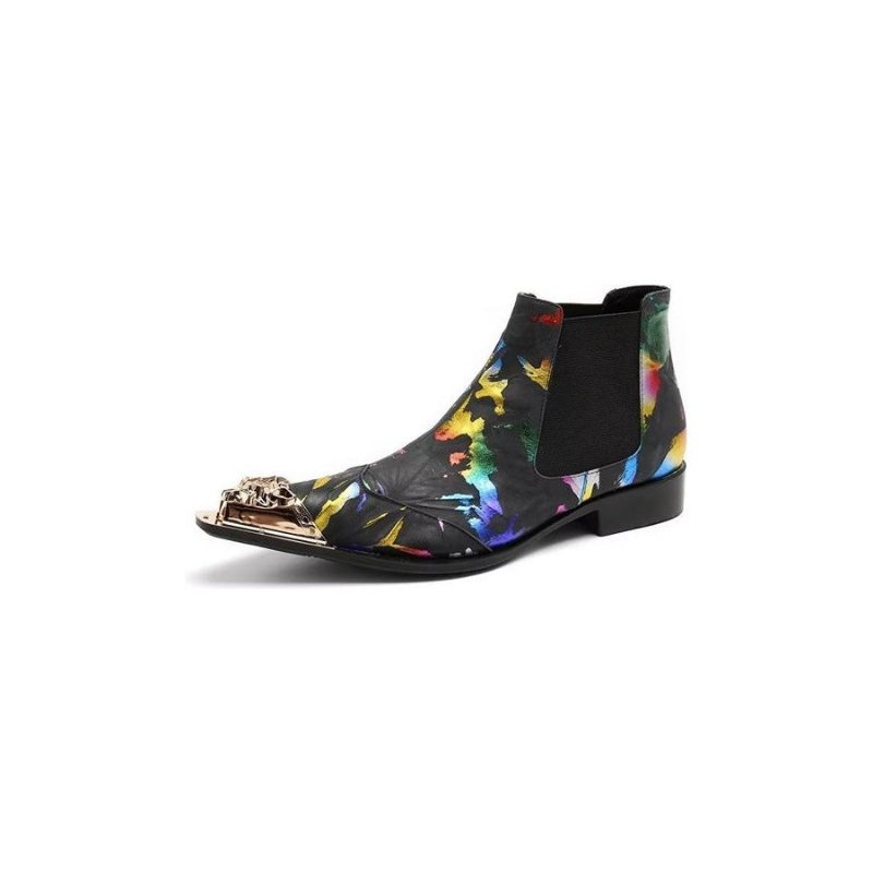 Miesten Saappaat Exotic Texture Slip-on Chelsea Boots