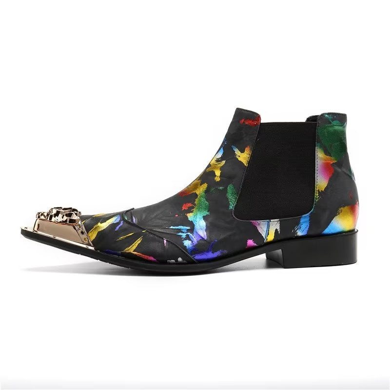 Miesten Saappaat Exotic Texture Slip-on Chelsea Boots - Eksoottinen