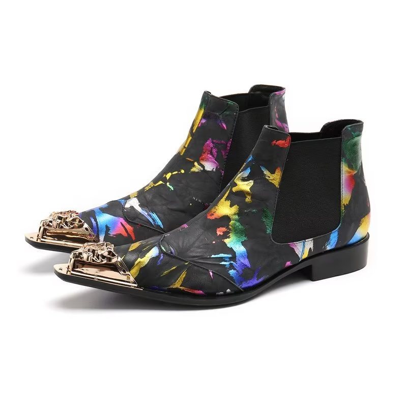 Miesten Saappaat Exotic Texture Slip-on Chelsea Boots - Eksoottinen