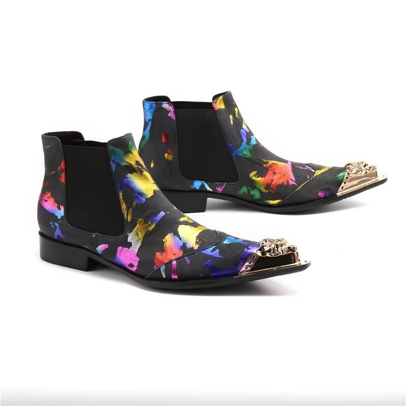 Miesten Saappaat Exotic Texture Slip-on Chelsea Boots - Eksoottinen