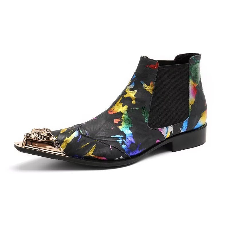 Miesten Saappaat Exotic Texture Slip-on Chelsea Boots - Eksoottinen