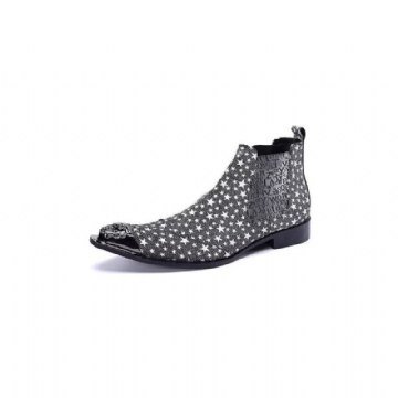 Miesten Saappaat Exotic Texture Slip-on Chelsea Boots