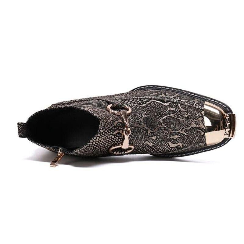 Miesten Saappaat Serpenté Dress Loafers - Kulta