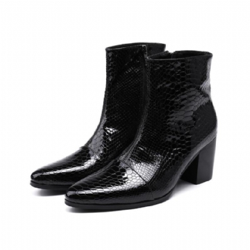 Miesten Saappaat Ylelliset Serpent High Heel Cowboy-saappaat