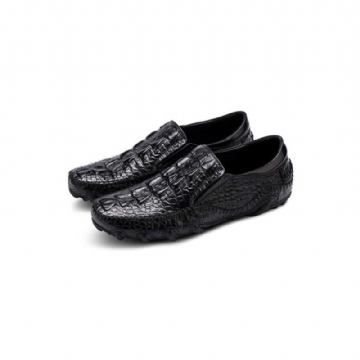 Miesten Vapaa-ajan Kengät Luxury Alligator Texture Slip On Oxford Shoes