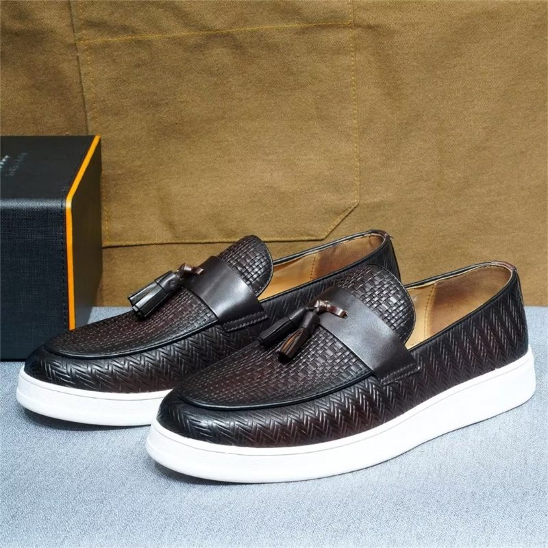 Miesten Vapaa-ajan Kengät Slip-on Elegance - Kahvi