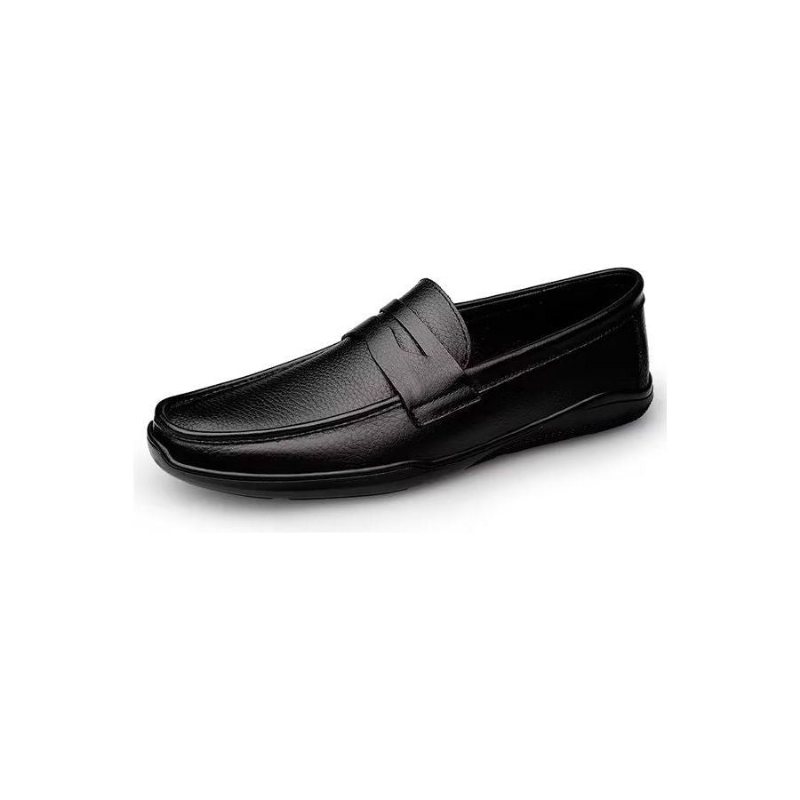 Miesten Vapaa-ajan Kengät Tyylikkäät Pu-slip-on-loaferit Metallimuotilla