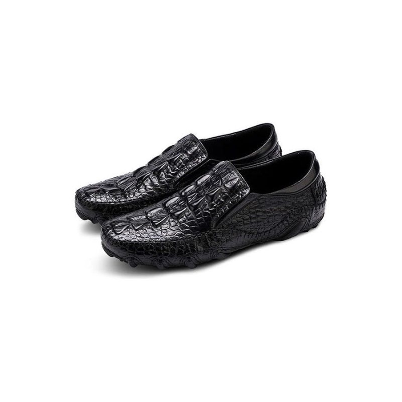 Miesten Vapaa-ajan Kengät Ylelliset Alligaattorikuvioiset Slip-on Oxford-kengät