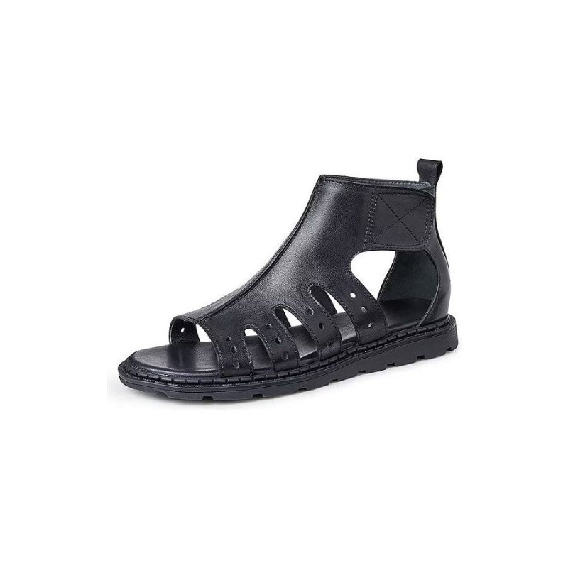 Miesten Vapaa-ajan Kengät Ylelliset Peep Toe Strap Sandaalit