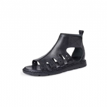 Miesten Vapaa-ajan Kengät Ylelliset Peep Toe Strap Sandaalit